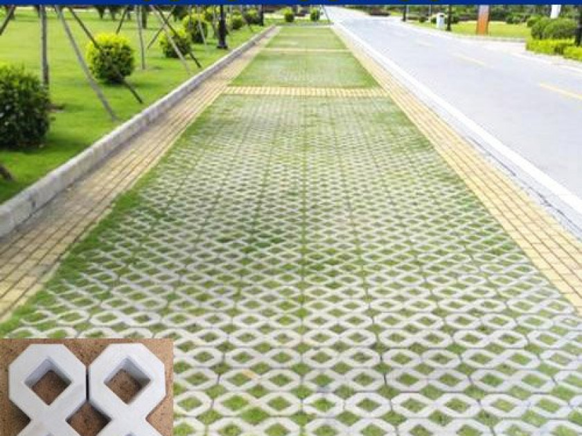 gạch block trồng cỏ